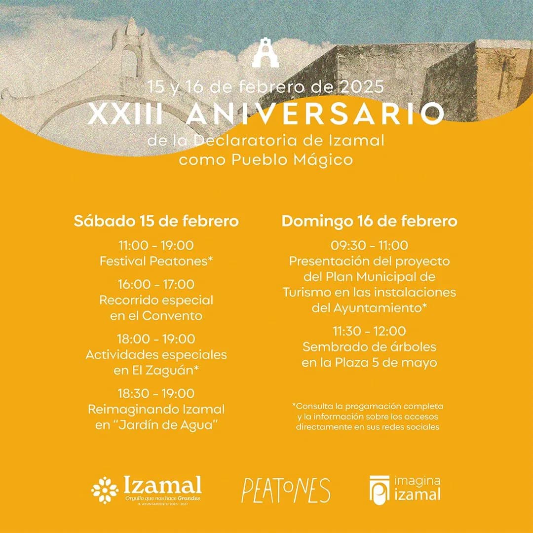 Izamal Celebra su XXIII Aniversario como Pueblo Mágico: Tradición, Cultura y un Nuevo Futuro para el Turismo en Yucatán, foto 1 de 1