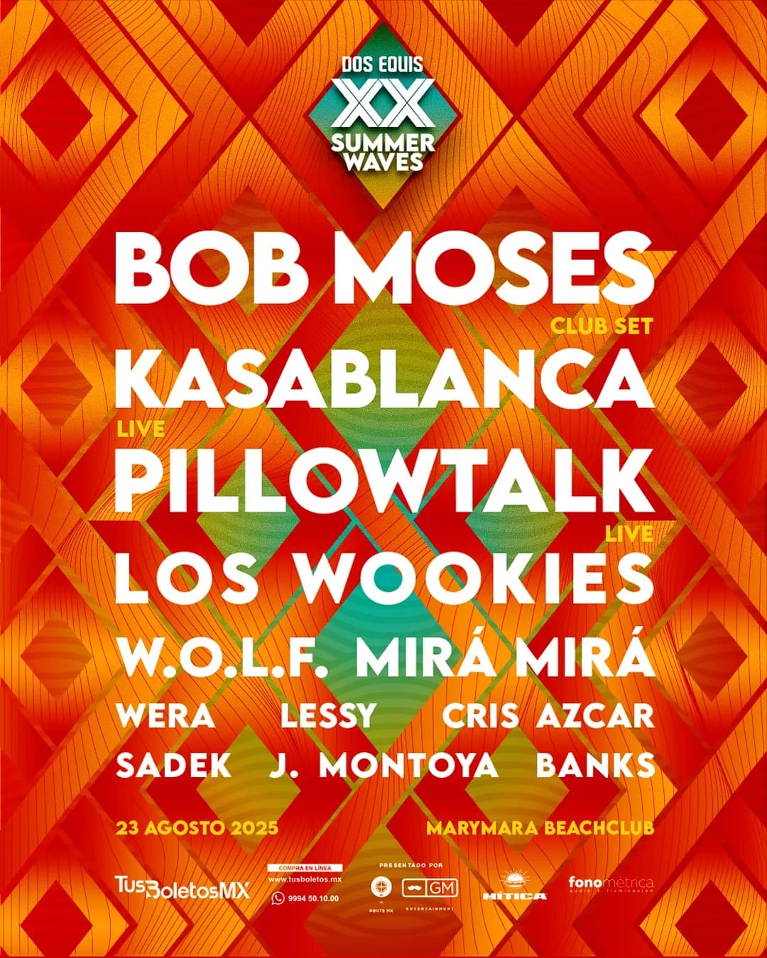 XX SummerWaves el Festival de talla Internacional en Mérida Yucatán, foto 1 de 3