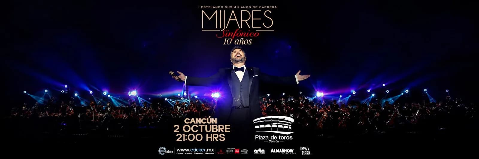 Mijares presenta su concierto Sinfónico en Cancún