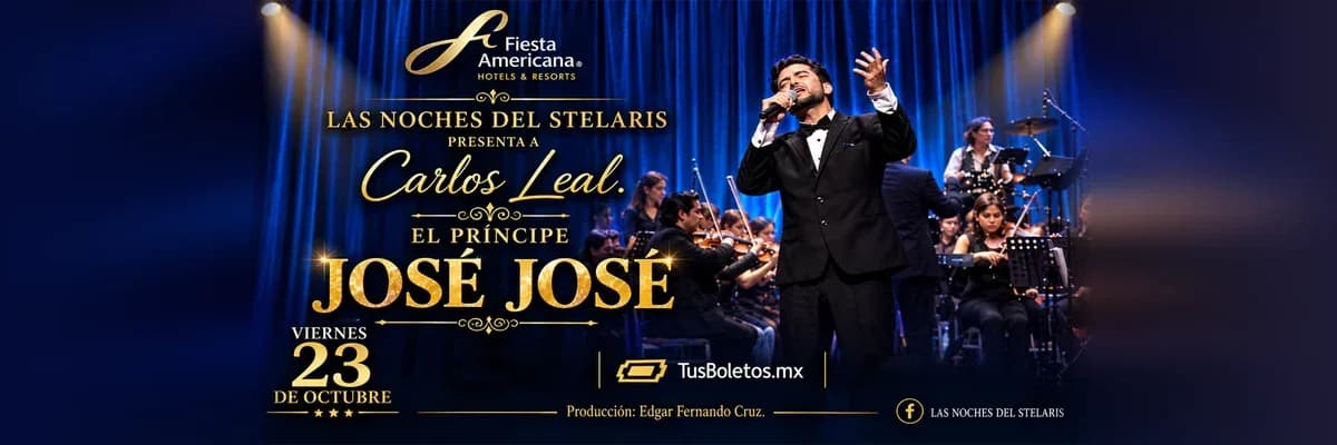Carlos Leal rinde tributo a José José en el Salón Stelaris de Mérida