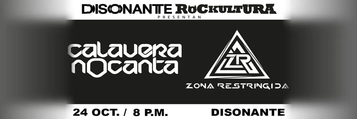 Zona Restringida y Calaveranocanta en concierto en Disonante
