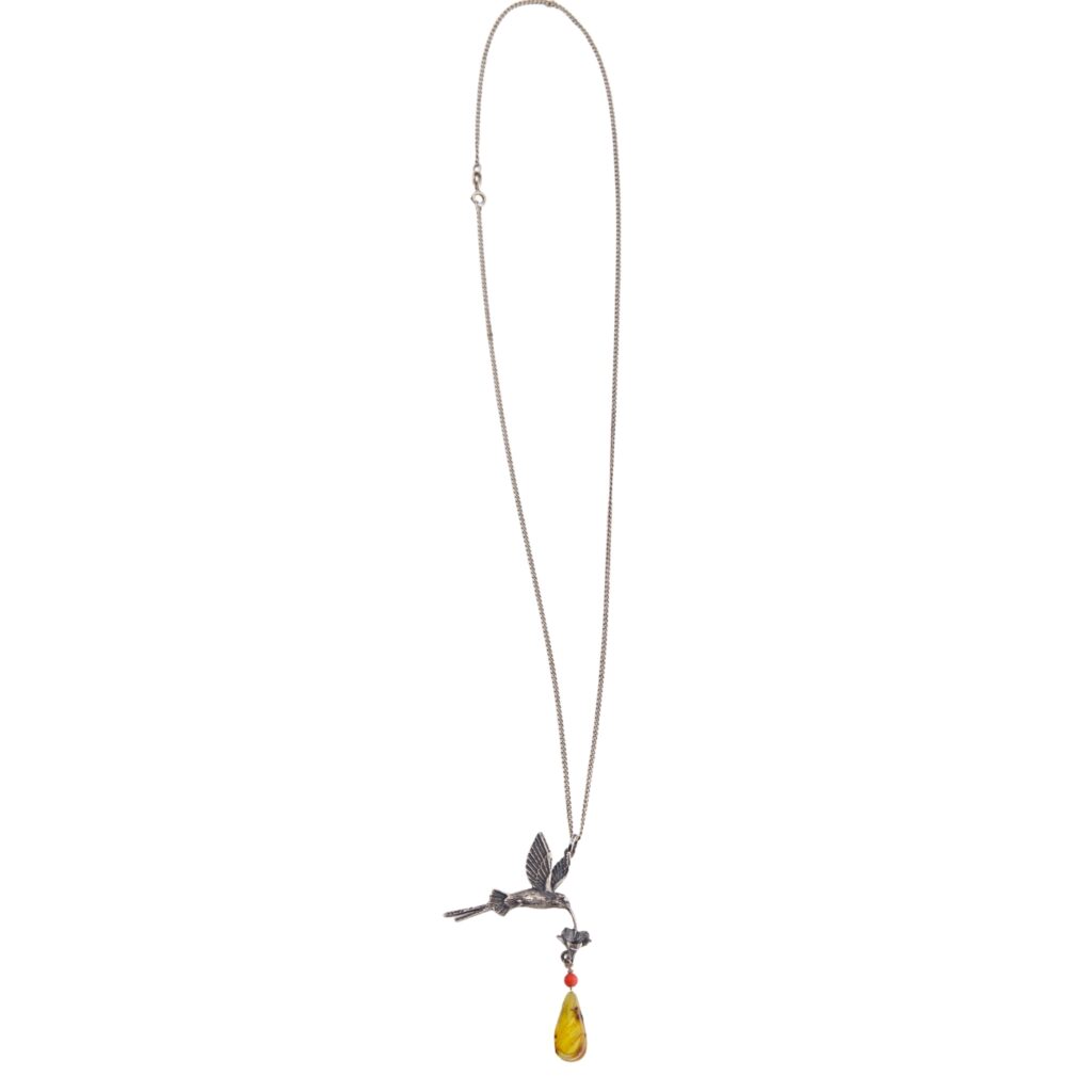 Dije Colibrí en Flor