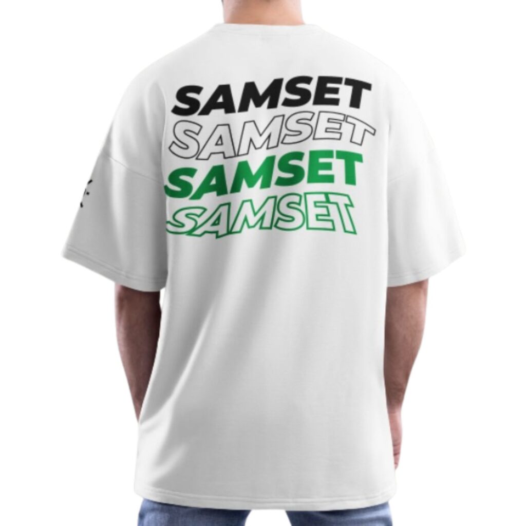 Samset - Official T-Shirt Oversize Blanca